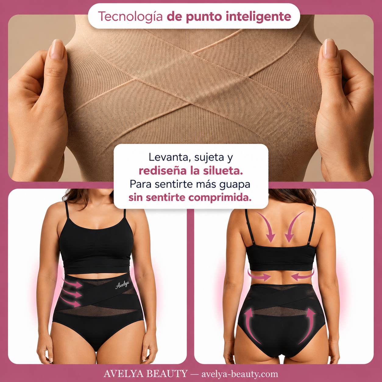 Braguita Moldeadora de Cintura Alta con Control Abdominal y Sin Costuras