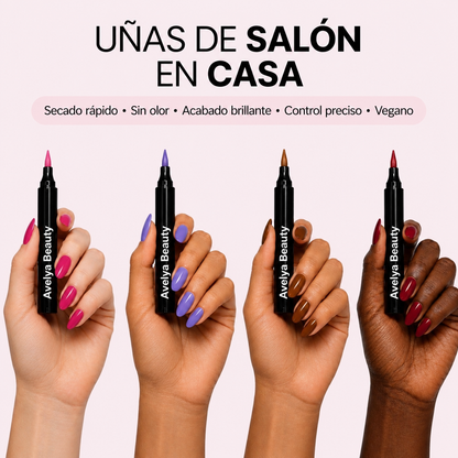 5 rotuladores de esmalte de uñas sin lámpara UV | Avelya Beauty™