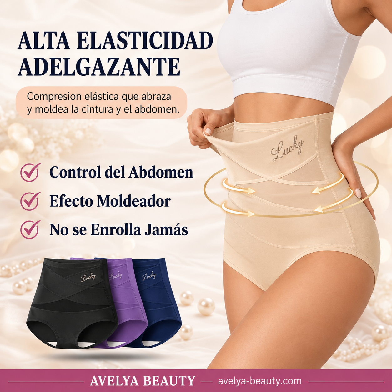 Braguita Moldeadora de Cintura Alta con Control Abdominal y Sin Costuras