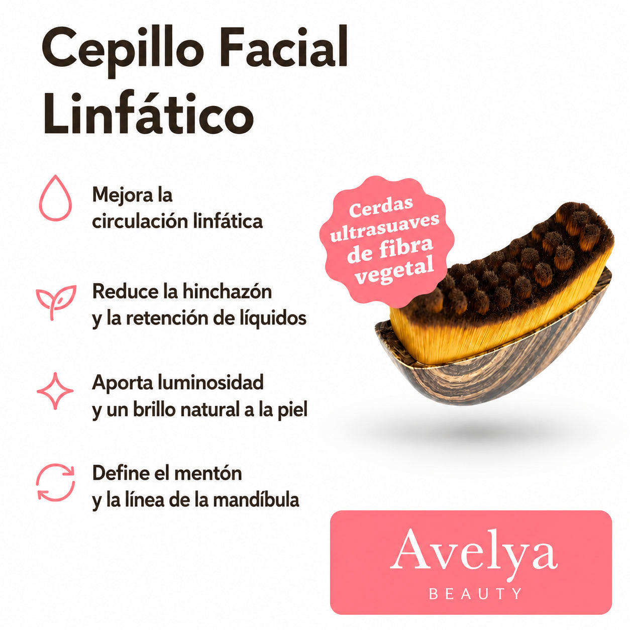 Cepillo facial de drenaje linfático Avelya Beauty™